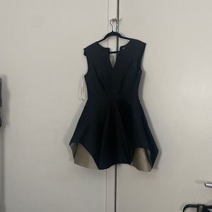 Halston structured cocktail dress